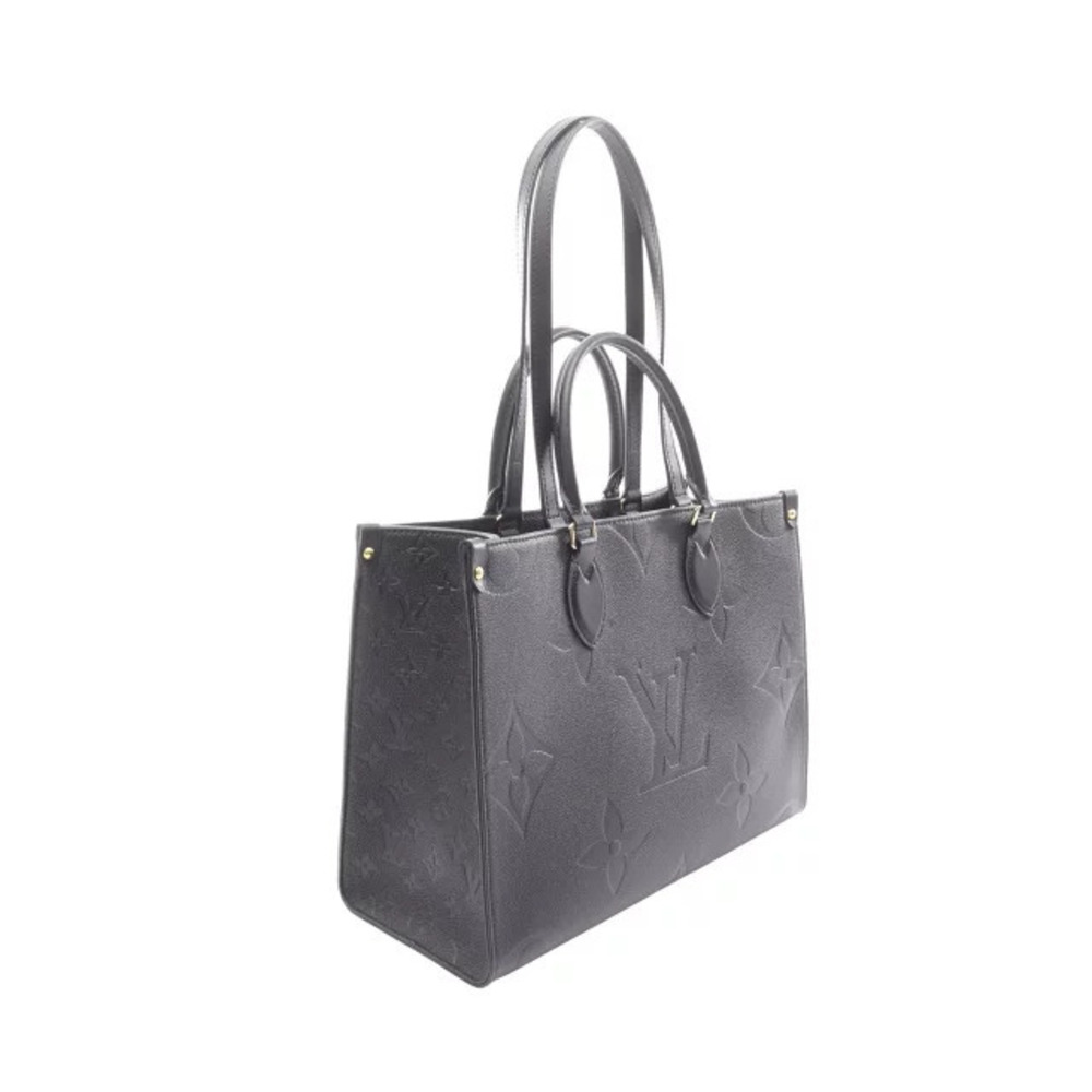 Louis Vuitton Bag Tote Black Empreinte Monogram OnTheGo Leather